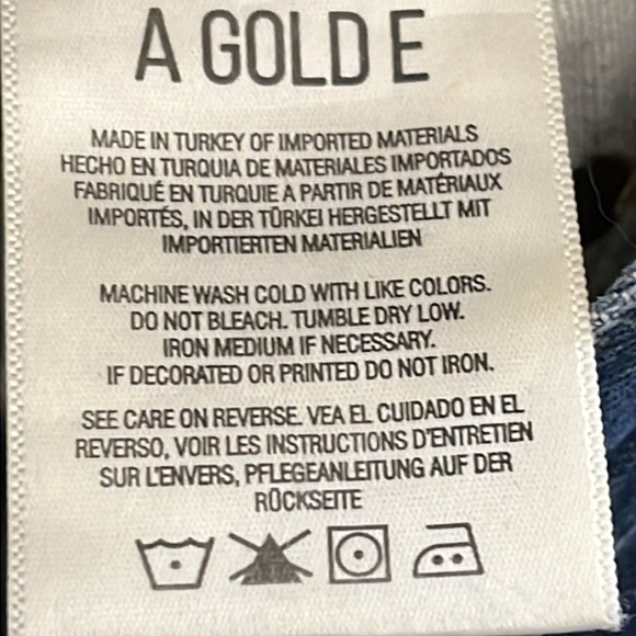 AGOLDE Remy High Rise Straight Jeans  size 28 Button Fly Stretch - Picture 10 of 11